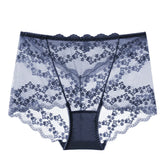 Full Transparent High Waist Hollow Out Lace Underwear