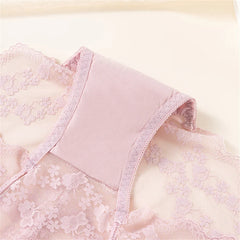 Full Transparent High Waist Hollow Out Lace Underwear