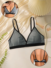 Gray Wire Free Bra
