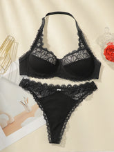 Halter Lace Underwire Bra