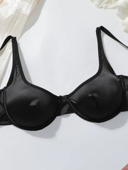 High end satin fabric women's Bra