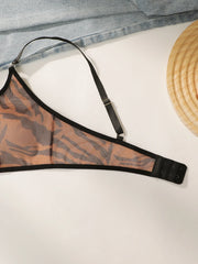 Hot selling women's sexy mesh leopard print Underwear