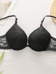 Ladies' multicolored sexy embroidered lace Bra
