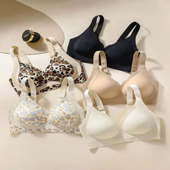 Leopard Print Wire Free Bra