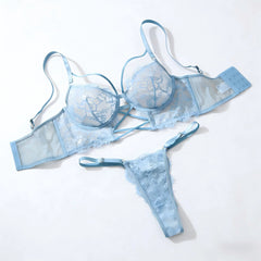 Light Blue French Style Lace Underwear