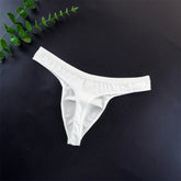 Mens Youth G String Big Pouch Plus Size Briefs Solid Color Male Bikini Underwear