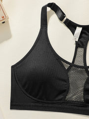 Mesh Fabric Vest-Style Bra