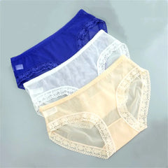 Mesh See Through Briefs Women Transparent Underwear