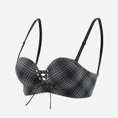 Mode Nouveau Soutien Gorge Epais Push Up Femme Sans Fil Ajustable Cordon Sans Couture Joli Dos Confortable Respirant