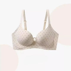 Women Sexy Polka Dot Wirefree Bra