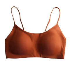 Novedades De Verano Sujetador Sin Costura Leopardo Para Mujer Sin Varilla Elevador Push Up Espalda Favorecedora Sin Cierre