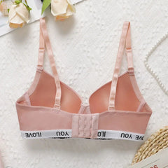 Pink Letter Bra