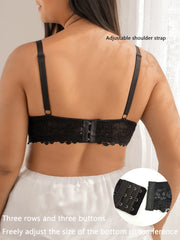 Plus Size Lace Push Up Bra