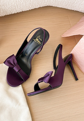 Metal Embellished Mid Heel Sandals
