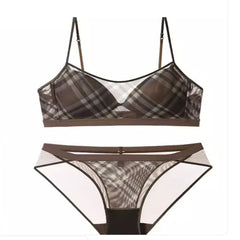 Set Reggiseno a Quadri Vintage Americano Da Donna
