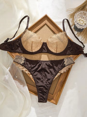 Sexy Lace Flowers Embroidery lingerie