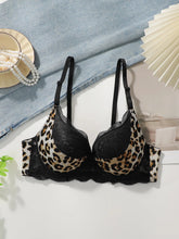 Sexy Leopard Print Lace Underwire Bra