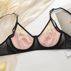 Sexy Red Lace Underwire Unpadded Bra