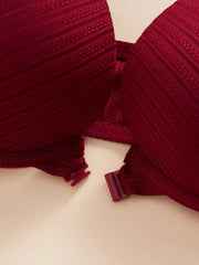 Solid Ribbed Women's Bra