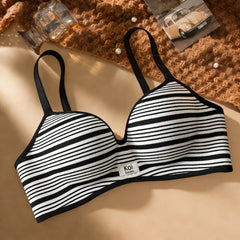 Sujetador Rayado Estilo Brit nico para Mujer