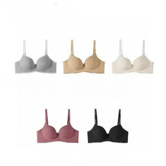 Sujetador Sin Costuras Sin Varilla Push Up Para Mujer Transpirable Suave Recogido Chicas Estudiantes 5 Colores