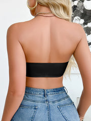 Summer Solid Strapless Wireless Women Bra