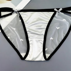 Transparent Buttocks Lace Sexy Satin Underwear