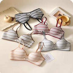 Trendy British Striped Bra