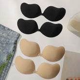 Viomisha 4PCS Mango Shape Nipple Covers Reusable Adhesive Breast Pasties Invisible Sticky Bras