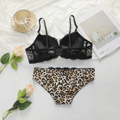 Viomisha Leopard Print Bra