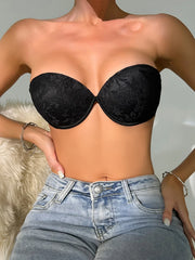 Viomisha Strapless Push Up Lace Bra
