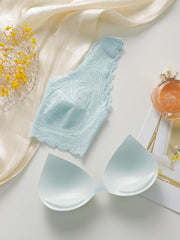 Wavy Scallop Lace Seamless Bra