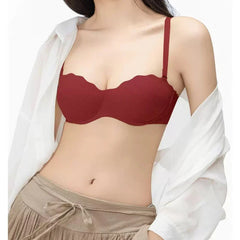Women Chic French Lace Half Cup Bra