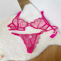 Women Embroidered Lace Bra