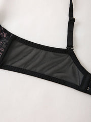 Women Floral Texture Cup Bra