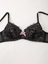 Women Floral Texture Cup Bra