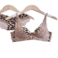 Women French Style Leopard Print lingerie