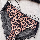 Women French Style Leopard Print lingerie