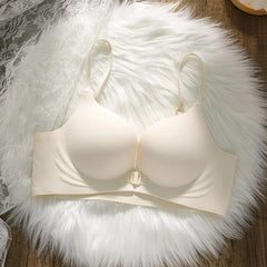 Women Front Closure Sexy Seamless Wirefree Bra