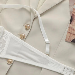 Women Sexy White Lace Underwire Bra