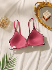 Women Wireless Front Closure Push Up Bra