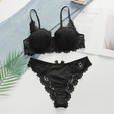 Women's Black Lace Underwire Push Up Bra