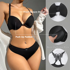 Women's Front Closure Push Up Bra