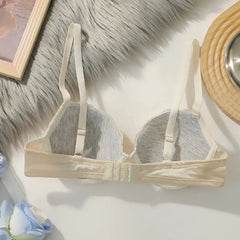 Women's Solid Color Lace Underwire Bra