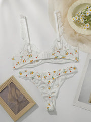 Women's Sweet Small Floral Pattern Underwear