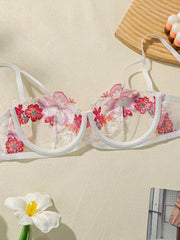 Women's Vintage Embroidered Floral lingerie