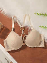 Women's front buckle lace floral Underwear