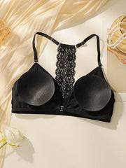 Women's front buckle triangular cup detachable cup Bra