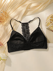 Women's front buckle triangular cup detachable cup Bra