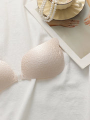 Women's sexy invisible seamless front buckle chest strap back strap adjustable reusable Bra